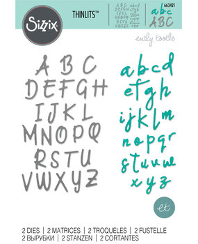 Sizzix Thinlits Die by Emily Tootle Alphabet Set (2pcs) (663421) (DISCONTINUED) Sizzix Thinlits Die by Emily Tootle Alphabet Set (2pcs) (663421) (DISCONTINUED)