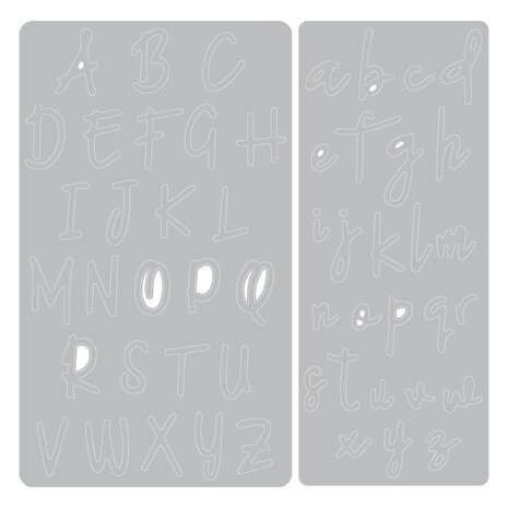 Sizzix Thinlits Die by Emily Tootle Alphabet Set (2pcs) (663421) (DISCONTINUED) Sizzix Thinlits Die by Emily Tootle Alphabet Set (2pcs) (663421) (DISCONTINUED)
