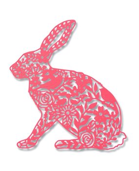 Sizzix Thinlits Die by Georgia Low Wild Rabbit (661689) (DISCONTINUED) Sizzix Thinlits Die by Georgia Low Wild Rabbit (661689) (DISCONTINUED)