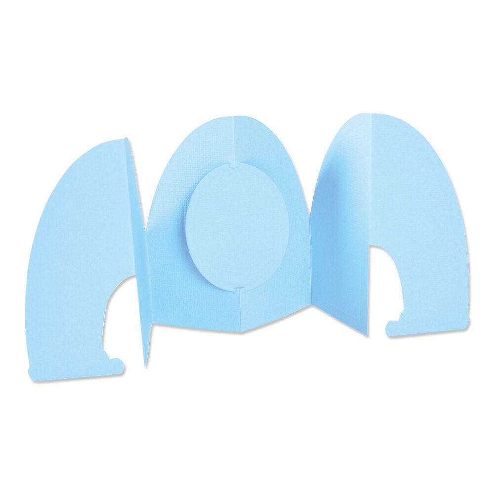 Sizzix Thinlits Die by Jen Long Card, Rainbow Fold-a-Long (11pcs) (665475) (DISCONTINUED)