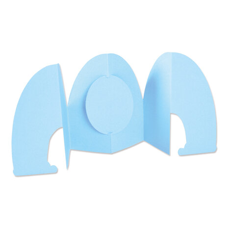 Sizzix Thinlits Die by Jen Long Card, Rainbow Fold-a-Long (11pcs) (665475) (DISCONTINUED)