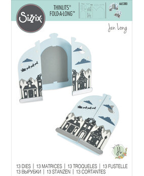 Sizzix Thinlits Die by Jen Long Card, Bell Jar Fold-a-Long (13pcs) (665380) (DISCONTINUED) Sizzix Thinlits Die by Jen Long Card, Bell Jar Fold-a-Long (13pcs) (665380) (DISCONTINUED)