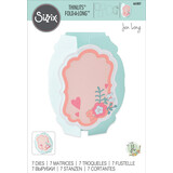 Sizzix Thinlits Die by Jen Long Card Label, Fold-a-Long (7pcs) (665807) (DISCONTINUED) Sizzix Thinlits Die by Jen Long Card Label, Fold-a-Long (7pcs) (665807) (DISCONTINUED)