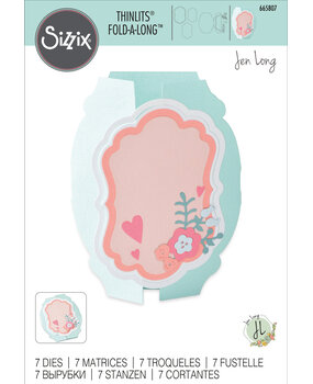 Sizzix Thinlits Die by Jen Long Card Label, Fold-a-Long (7pcs) (665807) (DISCONTINUED) Sizzix Thinlits Die by Jen Long Card Label, Fold-a-Long (7pcs) (665807) (DISCONTINUED)