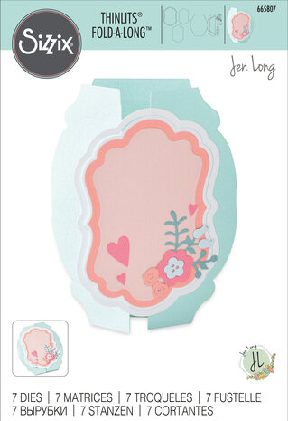 Sizzix Thinlits Die by Jen Long Card Label, Fold-a-Long (7pcs) (665807) (DISCONTINUED) Sizzix Thinlits Die by Jen Long Card Label, Fold-a-Long (7pcs) (665807) (DISCONTINUED)
