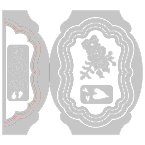 Sizzix Thinlits Die by Jen Long Card Label, Fold-a-Long (7pcs) (665807) (DISCONTINUED) Sizzix Thinlits Die by Jen Long Card Label, Fold-a-Long (7pcs) (665807) (DISCONTINUED)