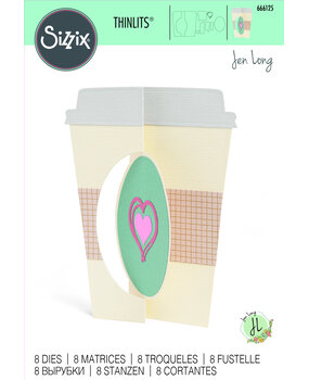 Sizzix Thinlits Die by Jen Long Card Café (8pcs) (666125) (DISCONTINUED) Sizzix Thinlits Die by Jen Long Card Café (8pcs) (666125) (DISCONTINUED)