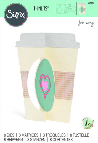 Sizzix Thinlits Die by Jen Long Card Café (8pcs) (666125) (DISCONTINUED) Sizzix Thinlits Die by Jen Long Card Café (8pcs) (666125) (DISCONTINUED)