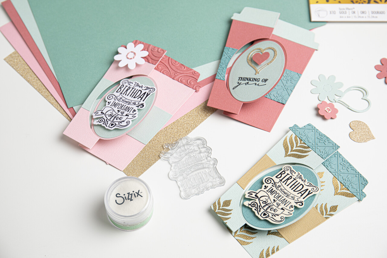 Sizzix Thinlits Die by Jen Long Card Café (8pcs) (666125) (DISCONTINUED) Sizzix Thinlits Die by Jen Long Card Café (8pcs) (666125) (DISCONTINUED)