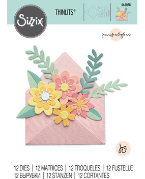 Sizzix Thinlits Die by Jennifer Ogborn Flowers w/ Envelope (12pcs) (665078) (DISCONTINUED) Sizzix Thinlits Die by Jennifer Ogborn Flowers w/ Envelope (12pcs) (665078) (DISCONTINUED)