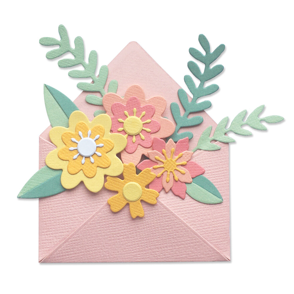 Sizzix Thinlits Die by Jennifer Ogborn Flowers w/ Envelope (12pcs) (665078) (DISCONTINUED) Sizzix Thinlits Die by Jennifer Ogborn Flowers w/ Envelope (12pcs) (665078) (DISCONTINUED)