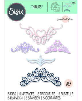 Sizzix Thinlits Die by Jennifer Ogborn Fanciful Corners (5pcs) (666116) (DISCONTINUED) Sizzix Thinlits Die by Jennifer Ogborn Fanciful Corners (5pcs) (666116) (DISCONTINUED)