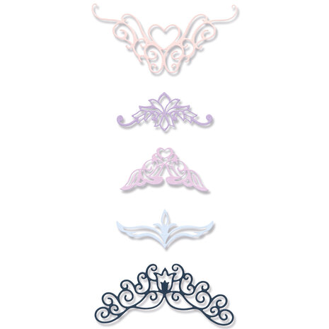 Sizzix Thinlits Die by Jennifer Ogborn Fanciful Corners (5pcs) (666116) (DISCONTINUED) Sizzix Thinlits Die by Jennifer Ogborn Fanciful Corners (5pcs) (666116) (DISCONTINUED)