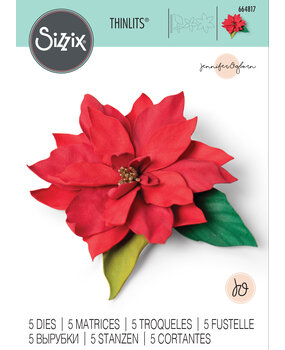 Sizzix Thinlits Die by Jennifer Ogborn Elegant Poinsettia (5pcs) (664817) (DISCONTINUED) Sizzix Thinlits Die by Jennifer Ogborn Elegant Poinsettia (5pcs) (664817) (DISCONTINUED)