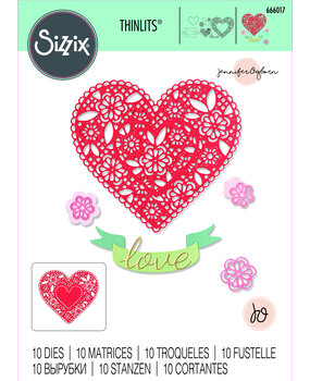 Sizzix Thinlits Die by Jennifer Ogborn Doily Heart (10pcs) (666017) (DISCONTINUED) Sizzix Thinlits Die by Jennifer Ogborn Doily Heart (10pcs) (666017) (DISCONTINUED)