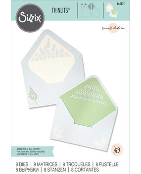 Sizzix Thinlits Die by Jennifer Ogborn Botanic Envelope Liners (8pcs) (665821) (DISCONTINUED) Sizzix Thinlits Die by Jennifer Ogborn Botanic Envelope Liners (8pcs) (665821) (DISCONTINUED)