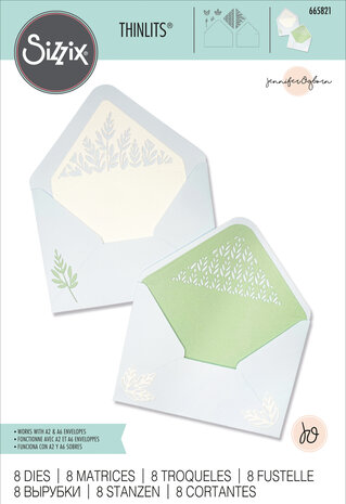 Sizzix Thinlits Die by Jennifer Ogborn Botanic Envelope Liners (8pcs) (665821) (DISCONTINUED) Sizzix Thinlits Die by Jennifer Ogborn Botanic Envelope Liners (8pcs) (665821) (DISCONTINUED)