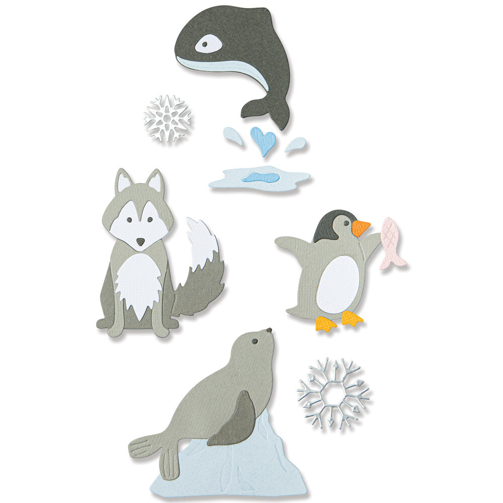 Sizzix Thinlits Die by Jennifer Ogborn Arctic Animals (8pcs) (666013) (DISCONTINUED) Sizzix Thinlits Die by Jennifer Ogborn Arctic Animals (8pcs) (666013) (DISCONTINUED)