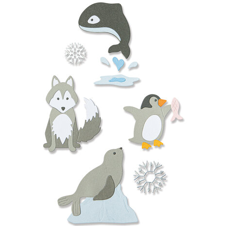 Sizzix Thinlits Die by Jennifer Ogborn Arctic Animals (8pcs) (666013) (DISCONTINUED) Sizzix Thinlits Die by Jennifer Ogborn Arctic Animals (8pcs) (666013) (DISCONTINUED)