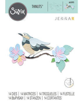 Sizzix Thinlits Die by Jenna Rushforth Spring Bird (14pcs) (665093) (DISCONTINUED) Sizzix Thinlits Die by Jenna Rushforth Spring Bird (14pcs) (665093) (DISCONTINUED)
