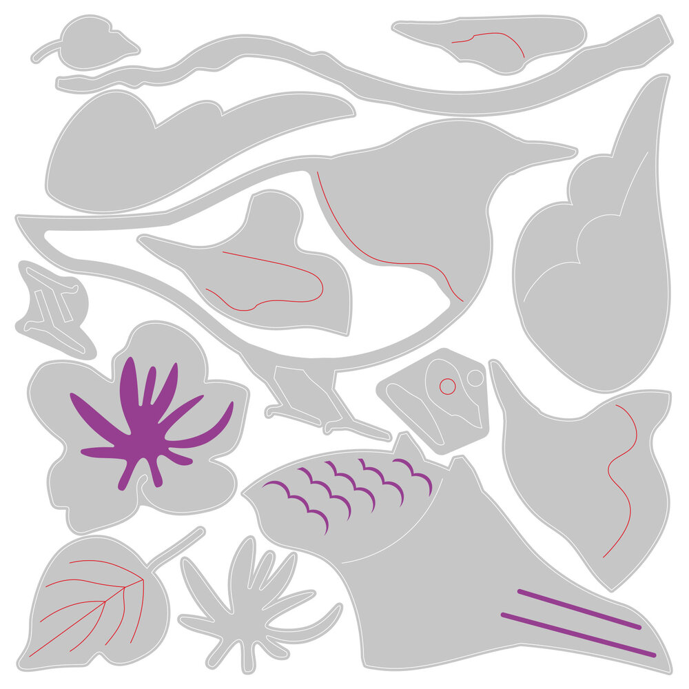 Sizzix Thinlits Die by Jenna Rushforth Spring Bird (14pcs) (665093) (DISCONTINUED) Sizzix Thinlits Die by Jenna Rushforth Spring Bird (14pcs) (665093) (DISCONTINUED)