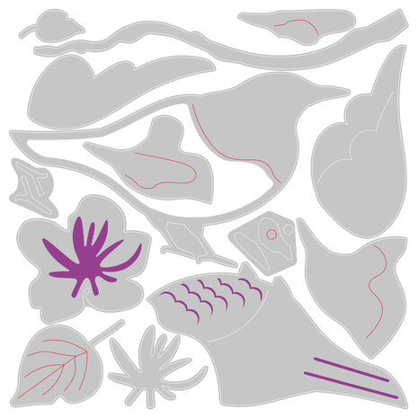 Sizzix Thinlits Die by Jenna Rushforth Spring Bird (14pcs) (665093) (DISCONTINUED) Sizzix Thinlits Die by Jenna Rushforth Spring Bird (14pcs) (665093) (DISCONTINUED)