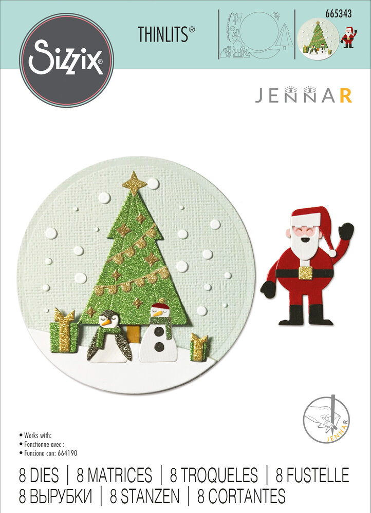 Sizzix Thinlits Die by Jenna Rushforth Snowdome (8pcs) (665343) (DISCONTINUED) Sizzix Thinlits Die by Jenna Rushforth Snowdome (8pcs) (665343) (DISCONTINUED)