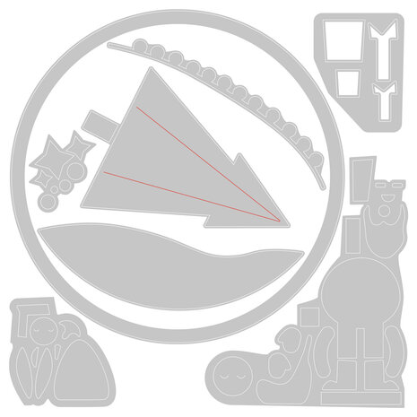 Sizzix Thinlits Die by Jenna Rushforth Snowdome (8pcs) (665343) (DISCONTINUED) Sizzix Thinlits Die by Jenna Rushforth Snowdome (8pcs) (665343) (DISCONTINUED)