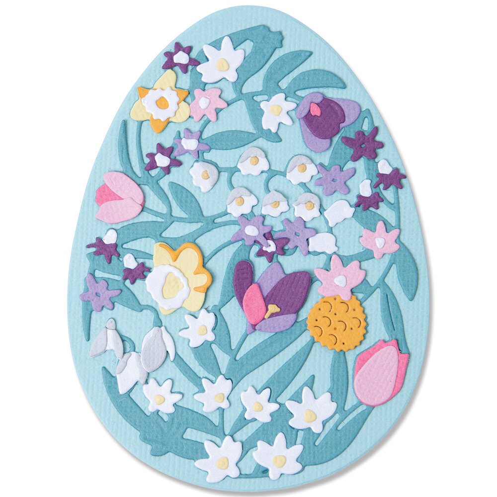 Sizzix Thinlits Die by Jenna Rushforth Intricate Floral Egg (15pcs) (665818) (DISCONTINUED) Sizzix Thinlits Die by Jenna Rushforth Intricate Floral Egg (15pcs) (665818) (DISCONTINUED)