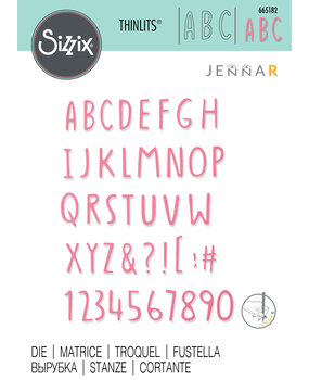 Sizzix Thinlits Die by Jenna Rushforth Hand Drawn Alphabet (665182) (DISCONTINUED) Sizzix Thinlits Die by Jenna Rushforth Hand Drawn Alphabet (665182) (DISCONTINUED)