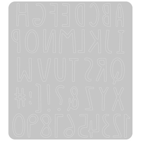 Sizzix Thinlits Die by Jenna Rushforth Hand Drawn Alphabet (665182) (DISCONTINUED)
