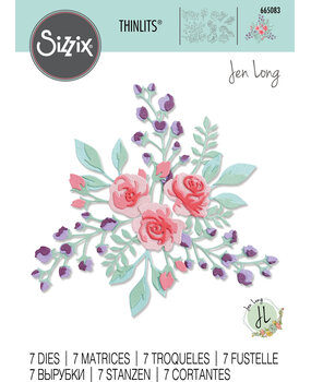 Sizzix Thinlits Die by Jen Long Floral Layers #2 (7pcs) (665083) (DISCONTINUED) Sizzix Thinlits Die by Jen Long Floral Layers #2 (7pcs) (665083) (DISCONTINUED)