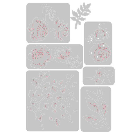 Sizzix Thinlits Die by Jen Long Floral Layers #2 (7pcs) (665083) (DISCONTINUED) Sizzix Thinlits Die by Jen Long Floral Layers #2 (7pcs) (665083) (DISCONTINUED)