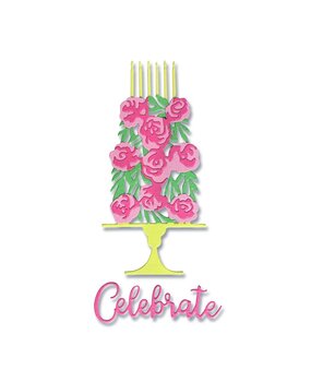 Sizzix Thinlits Die by Jen Long Celebrate Cake (4pcs) (664243) (DISCONTINUED) Sizzix Thinlits Die by Jen Long Celebrate Cake (4pcs) (664243) (DISCONTINUED)
