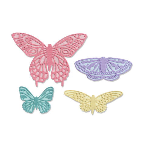 Sizzix Thinlits Die by Jessica Scott Flutter on By (9pcs) (665097) (DISCONTINUED)