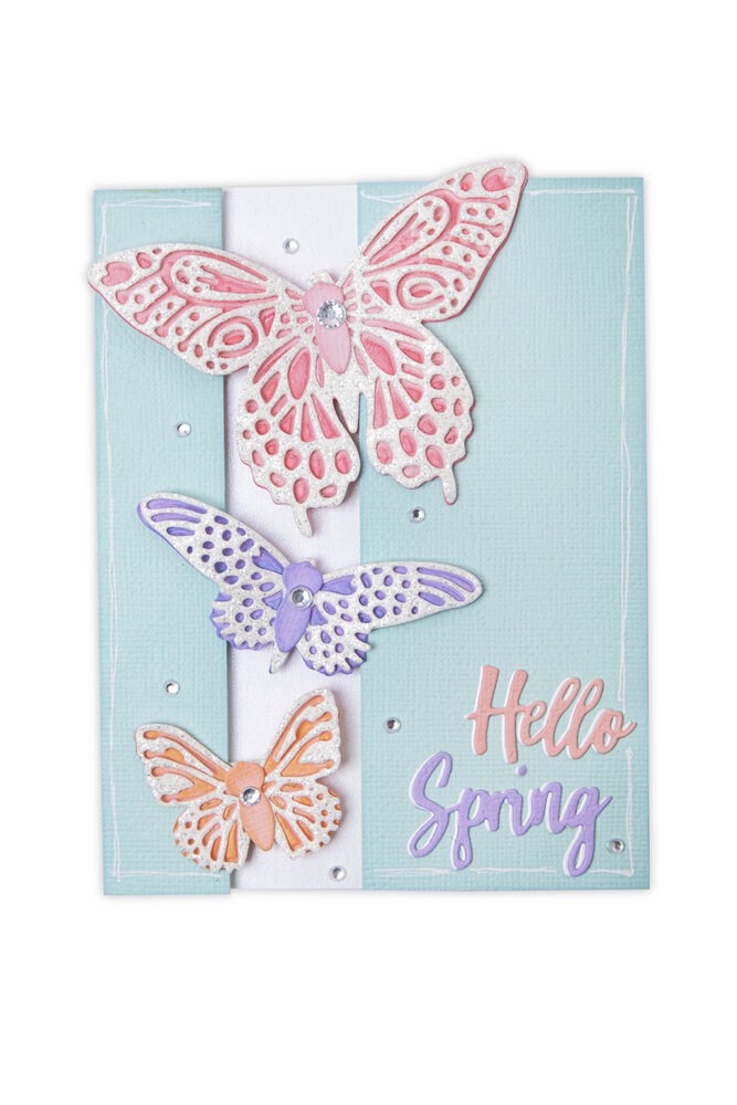 Sizzix Thinlits Die by Jessica Scott Flutter on By (9pcs) (665097) (DISCONTINUED)