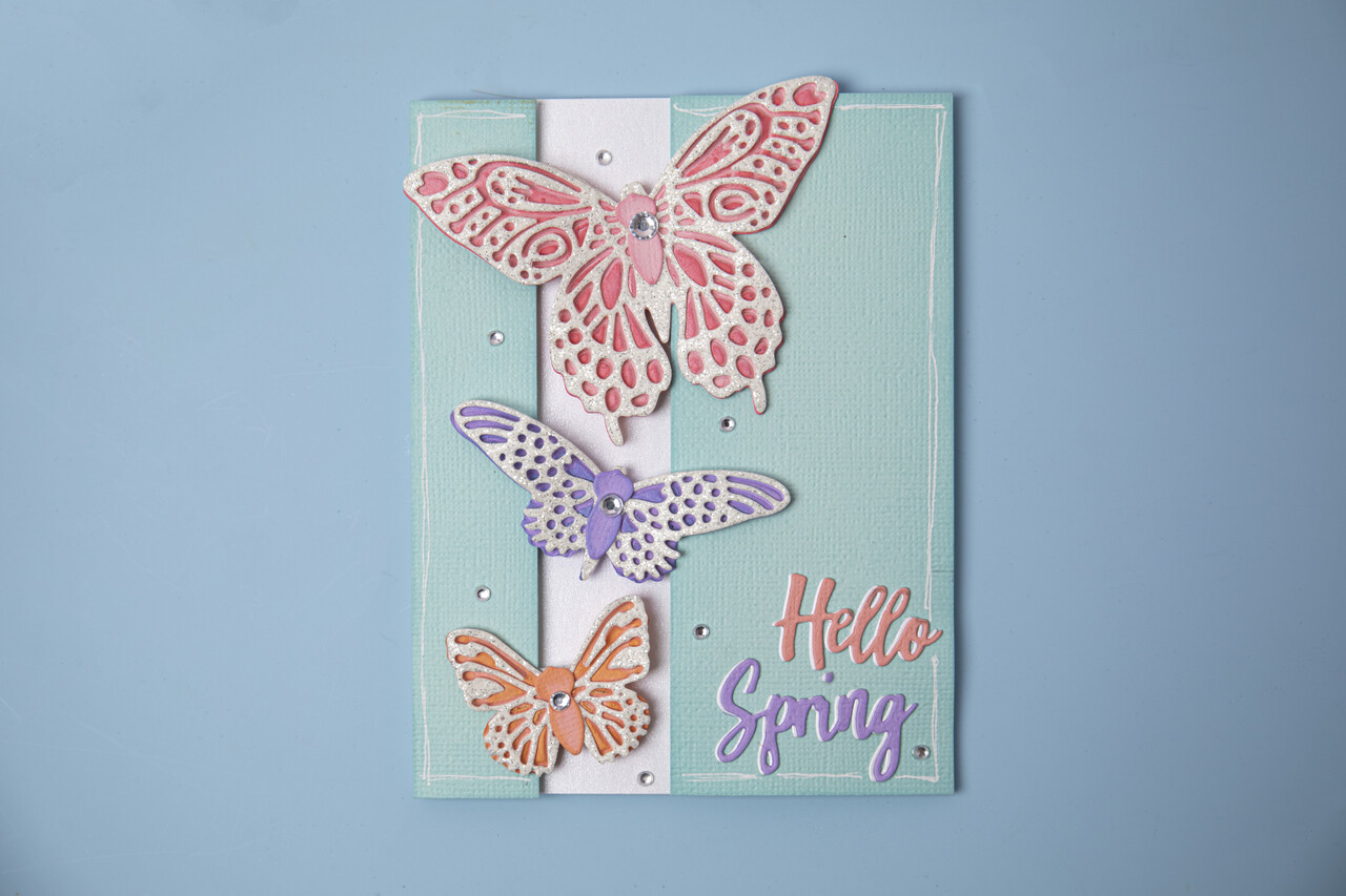 Sizzix Thinlits Die by Jessica Scott Flutter on By (9pcs) (665097) (DISCONTINUED)