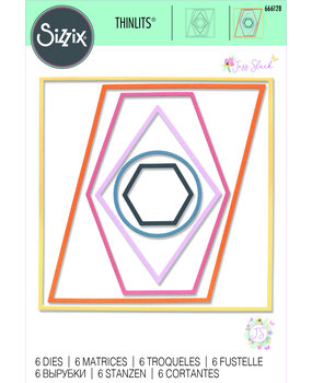 Sizzix Thinlits Die by Jess Slack Shaped Frames (6pcs) (666128) (DISCONTINUED) Sizzix Thinlits Die by Jess Slack Shaped Frames (6pcs) (666128) (DISCONTINUED)