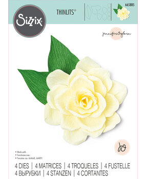 Sizzix Thinlits Die by Jennifer Ogborn Gardenia (4pcs) (665885) (DISCONTINUED) Sizzix Thinlits Die by Jennifer Ogborn Gardenia (4pcs) (665885) (DISCONTINUED)