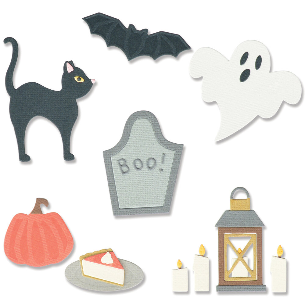 Sizzix Thinlits Die by Jennifer Ogborn Halloween Motifs (14pcs) (665950) (DISCONTINUED) Sizzix Thinlits Die by Jennifer Ogborn Halloween Motifs (14pcs) (665950) (DISCONTINUED)