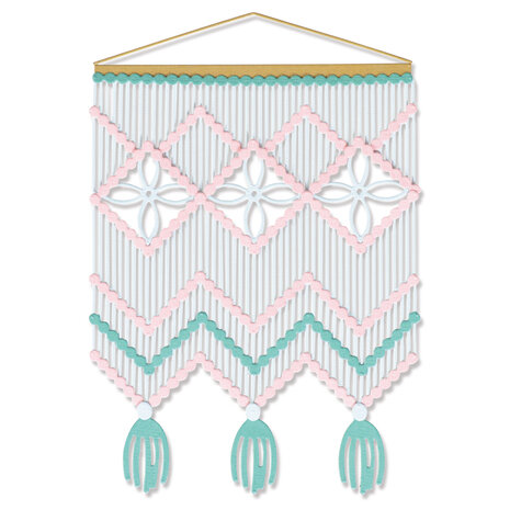 Sizzix Thinlits Die by Jennifer Ogborn Macramé Card Front (9pcs) (665892) (DISCONTINUED) Sizzix Thinlits Die by Jennifer Ogborn Macramé Card Front (9pcs) (665892) (DISCONTINUED)