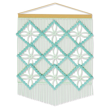 Sizzix Thinlits Die by Jennifer Ogborn Macramé Card Front (9pcs) (665892) (DISCONTINUED) Sizzix Thinlits Die by Jennifer Ogborn Macramé Card Front (9pcs) (665892) (DISCONTINUED)