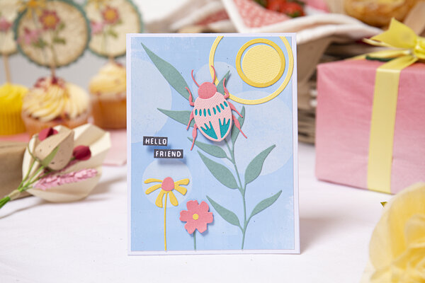 Sizzix Thinlits Die by Jennifer Ogborn Patterned Bugs (9pcs) (665956) (DISCONTINUED)