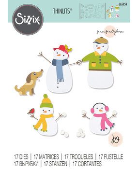 Sizzix Thinlits Die by Jennifer Ogborn Snow Family (17pcs) (665959) (DISCONTINUED) Sizzix Thinlits Die by Jennifer Ogborn Snow Family (17pcs) (665959) (DISCONTINUED)