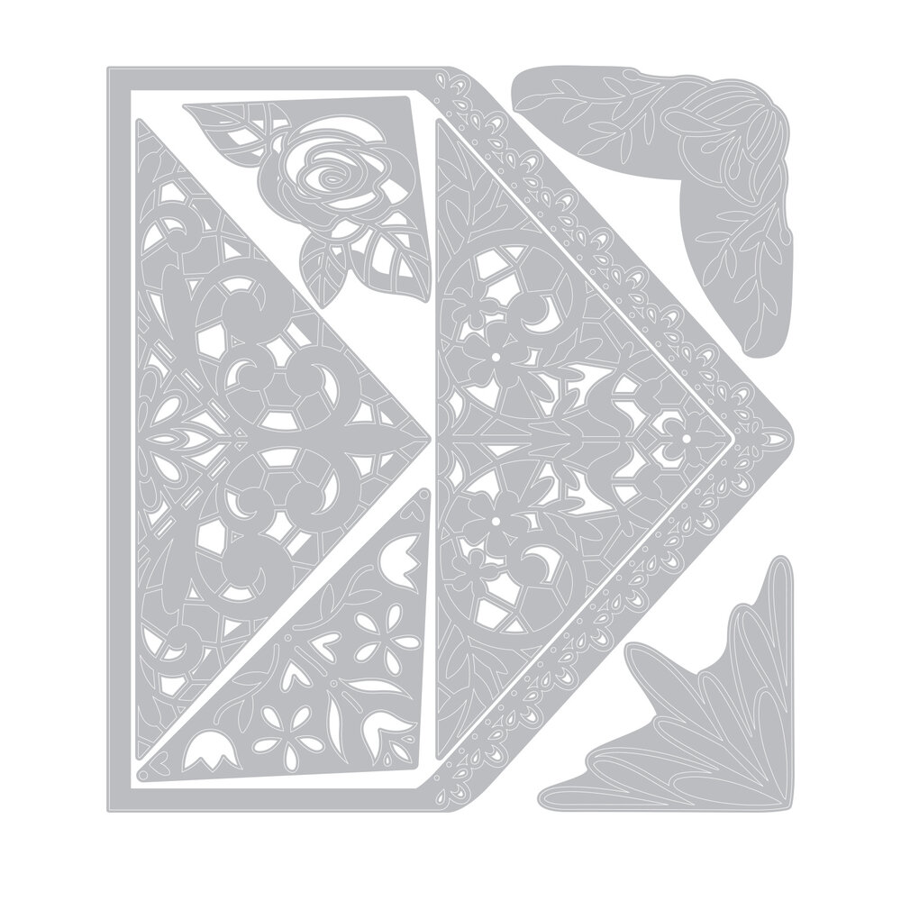 Sizzix Thinlits Die by Katelyn Lizardi Envelope Liners, A7, Intricate (7pcs) (663586) (DISCONTINUED)