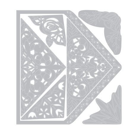 Sizzix Thinlits Die by Katelyn Lizardi Envelope Liners, A7, Intricate (7pcs) (663586) (DISCONTINUED)