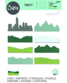 Sizzix Thinlits Die by Josh Griffiths Skyline Silhouettes (8pcs) (666248) (DISCONTINUED) Sizzix Thinlits Die by Josh Griffiths Skyline Silhouettes (8pcs) (666248) (DISCONTINUED)