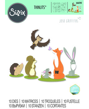 Sizzix Thinlits Die by Josh Griffiths Forest Animals #1 (10pcs) (666240) (DISCONTINUED) Sizzix Thinlits Die by Josh Griffiths Forest Animals #1 (10pcs) (666240) (DISCONTINUED)