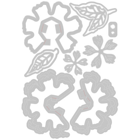 Sizzix Thinlits Die by Jessica Scott Pop-Up Flower (10pcs) (665188) (DISCONTINUED)