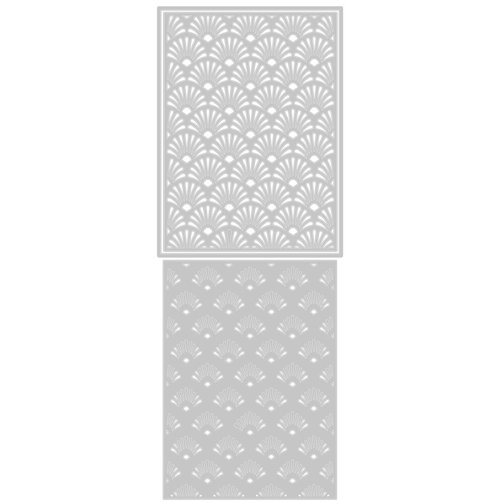 Sizzix Thinlits Die by Jessica Scott Layered Geo Shells (3pcs) (665313) (DISCONTINUED)